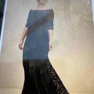 Torrid Elegant Black Off-Shoulder Gown